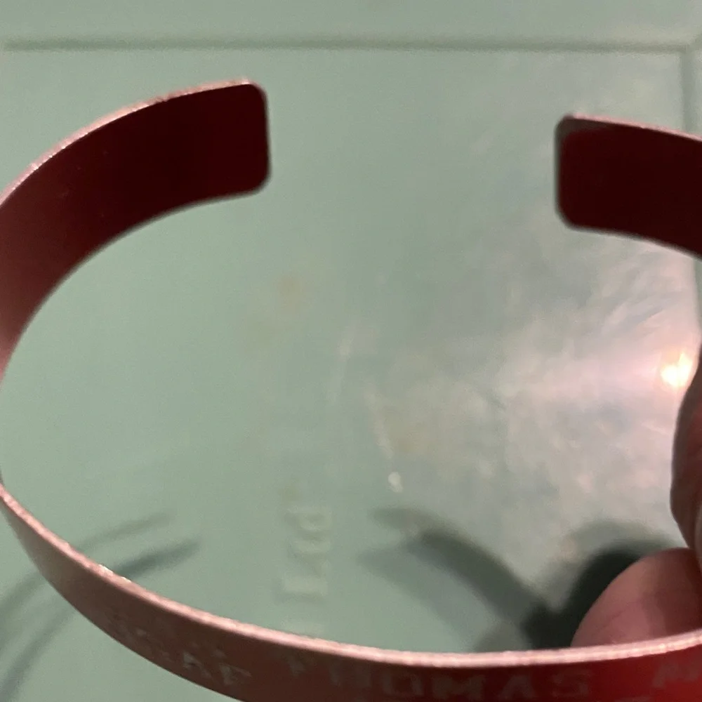 Bold Red POW/MIA Cuff Bracelet